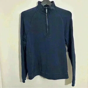 Tommy Bahama 1/4 Half Zip Pullover Sweater Men's Relax Navy Blue Size S